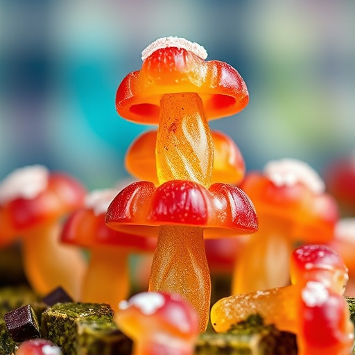 Stacked Magic Mushroom Gummies Macro