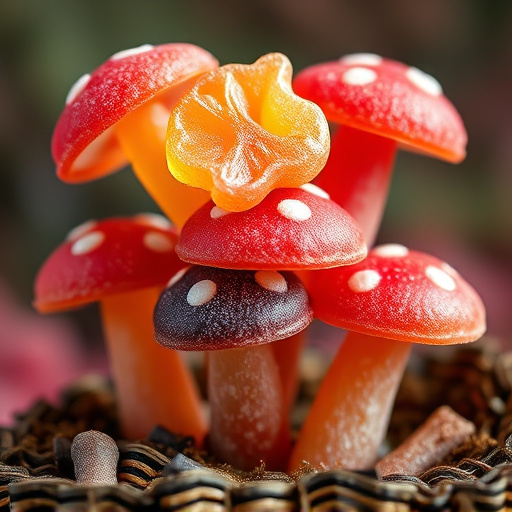 Stacked Magic Mushroom Gummies Macro