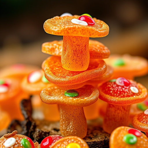 Stacked Magic Mushroom Gummies Macro
