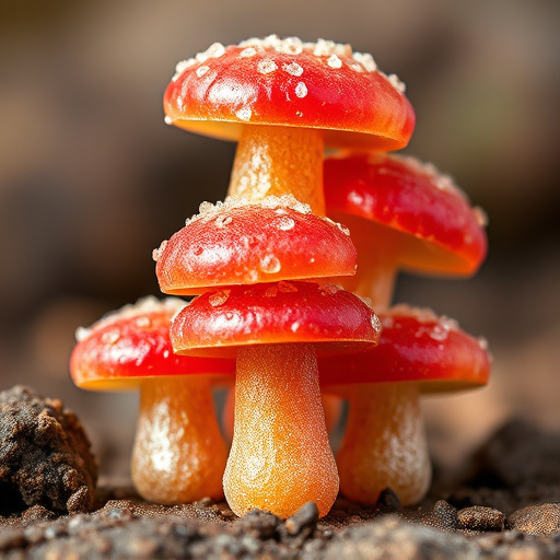 Stacked Magic Mushroom Gummies Macro