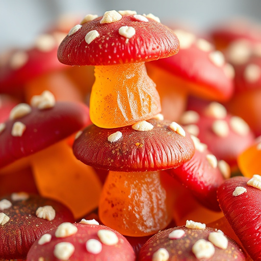 Stacked Magic Mushroom Gummies Macro