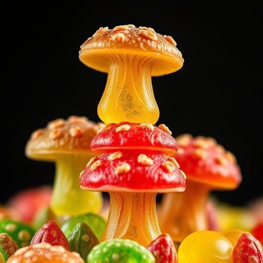 Stacked Magic Mushroom Gummies Macro