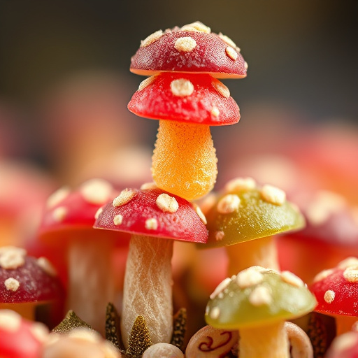 Stacked Magic Mushroom Gummies Macro