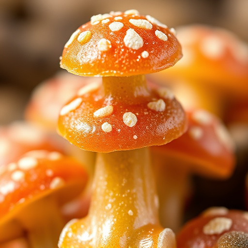 Stacked Magic Mushroom Gummies Macro