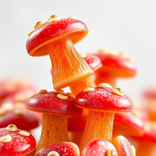Stacked Magic Mushroom Gummies Macro