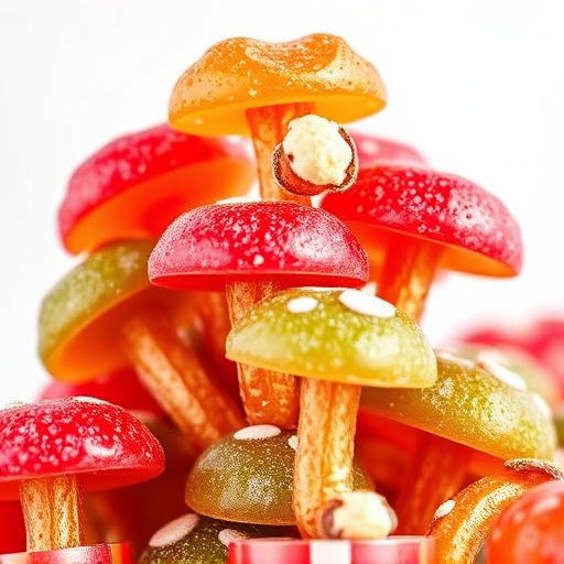 Stacked Magic Mushroom Gummies Macro