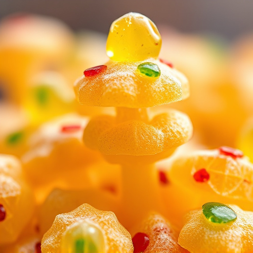 Stacked Magic Mushroom Gummies Macro