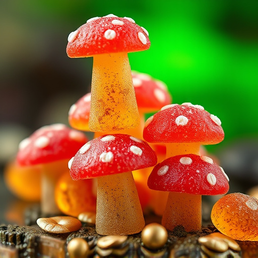 Stacked Magic Mushroom Gummies Macro
