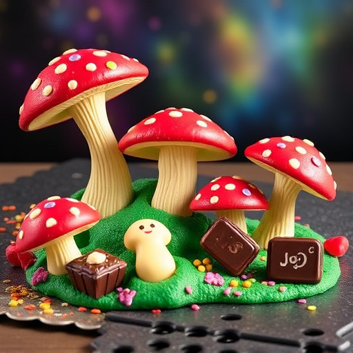 Vibrant Magic Mushroom Chocolates Collection
