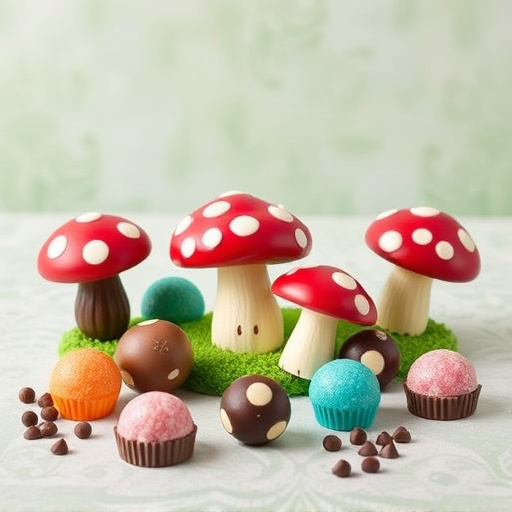 Vibrant Magic Mushroom Chocolates Collection