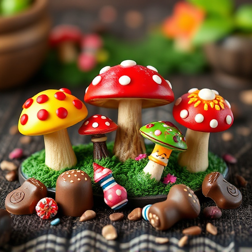 Vibrant Magic Mushroom Chocolates Collection