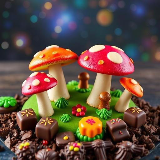 Vibrant Magic Mushroom Chocolates Collection