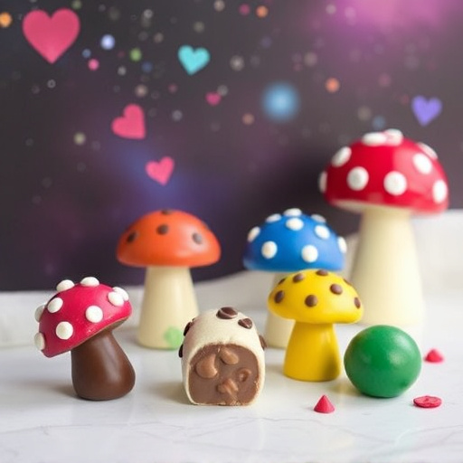 Vibrant Magic Mushroom Chocolates Collection