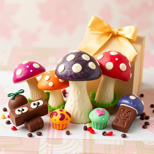 Vibrant Magic Mushroom Chocolates Collection