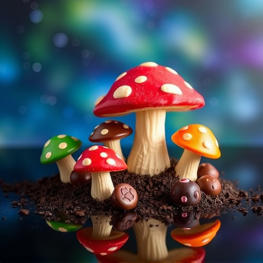 Vibrant Magic Mushroom Chocolates Collection