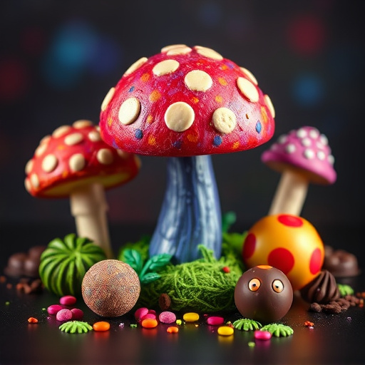 Vibrant Magic Mushroom Chocolates Collection