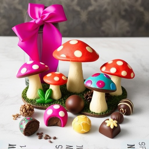 Vibrant Magic Mushroom Chocolates Collection