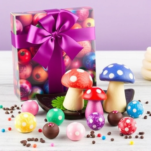 Vibrant Magic Mushroom Chocolates Collection