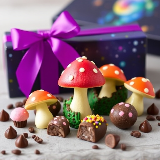 Vibrant Magic Mushroom Chocolates Collection