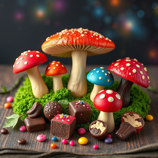 Vibrant Magic Mushroom Chocolates Collection