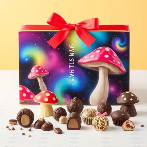 Vibrant Magic Mushroom Chocolates Collection