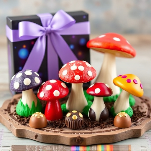 Vibrant Magic Mushroom Chocolates Collection
