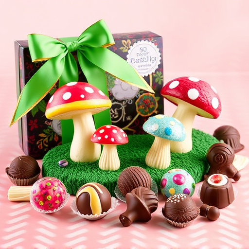 Vibrant Magic Mushroom Chocolates Collection