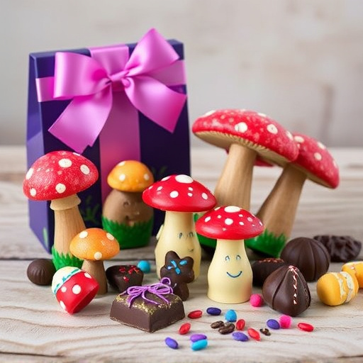 Vibrant Magic Mushroom Chocolates Collection