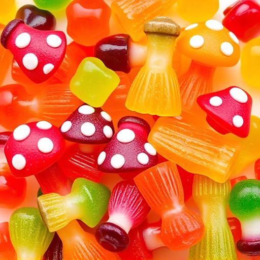 Vibrant Magic Mushroom Gummies Collection