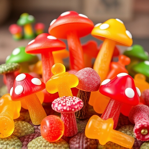 Vibrant Magic Mushroom Gummies Collection