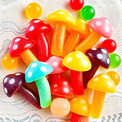 Vibrant Magic Mushroom Gummies Collection