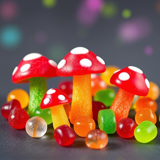 Vibrant Magic Mushroom Gummies Collection