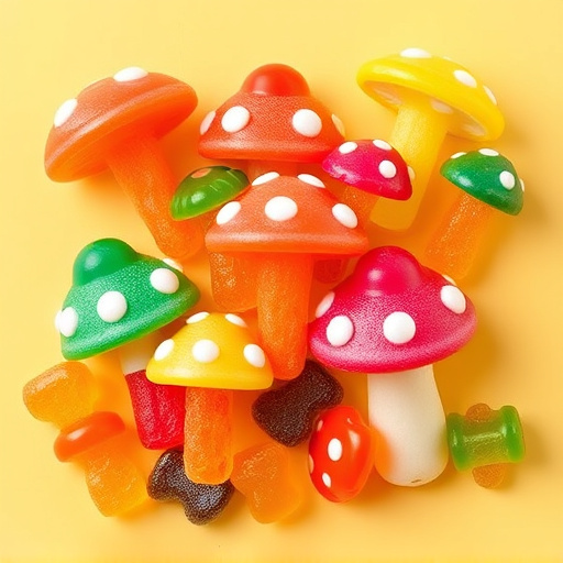 Vibrant Magic Mushroom Gummies Collection