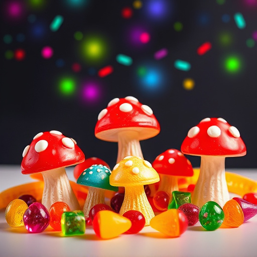 Vibrant Magic Mushroom Gummies Collection