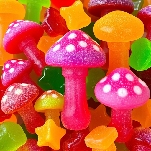 Vibrant Magic Mushroom Gummies Collection