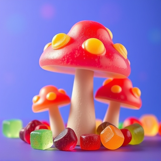 Vibrant Magic Mushroom Gummies Collection