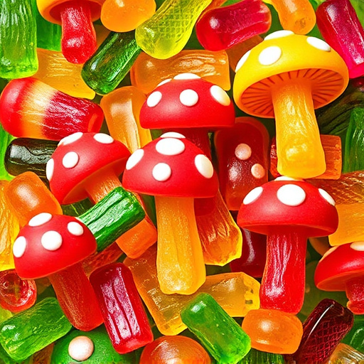 Vibrant Magic Mushroom Gummies Collection