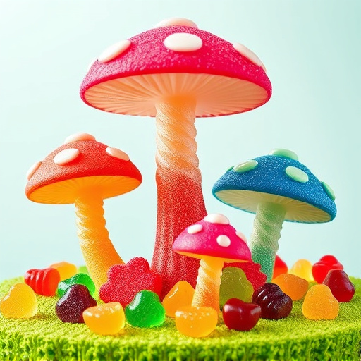 Vibrant Magic Mushroom Gummies Collection