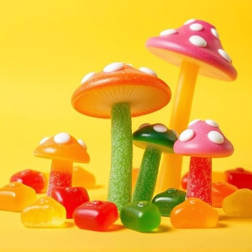 Vibrant Magic Mushroom Gummies Collection