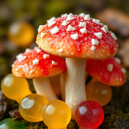 Amanita Magic Mushroom Gummies Close-Up