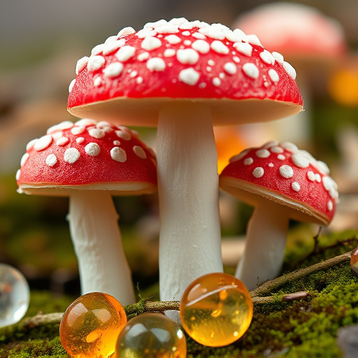 Amanita Magic Mushroom Gummies Close-Up