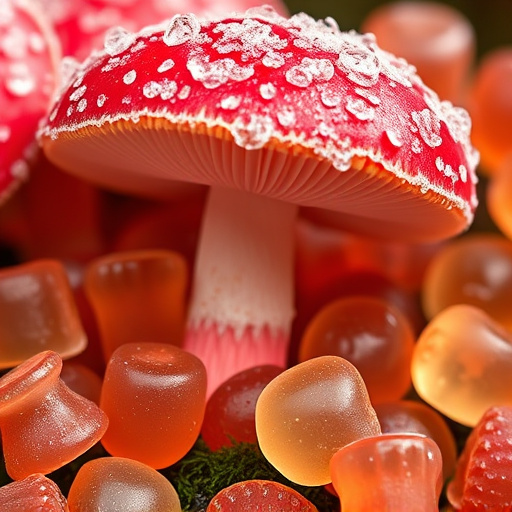 Amanita Magic Mushroom Gummies Close-Up