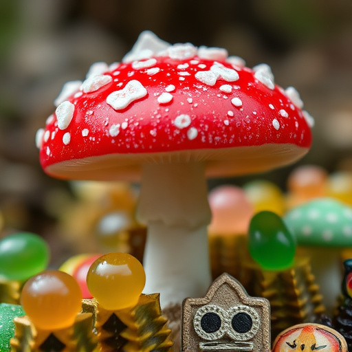 Amanita Magic Mushroom Gummies Close-Up
