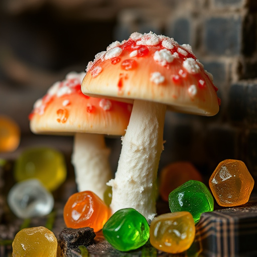 Amanita Magic Mushroom Gummies Close-Up