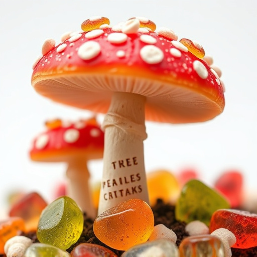Amanita Magic Mushroom Gummies Close-Up