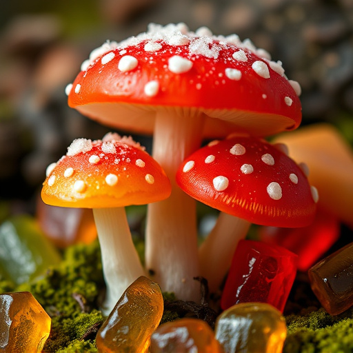 Amanita Magic Mushroom Gummies Close-Up