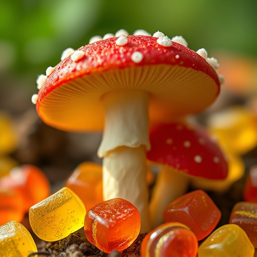 Amanita Magic Mushroom Gummies Close-Up
