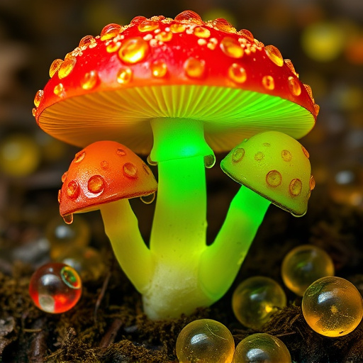 Amanita Magic Mushroom Gummies Close-Up