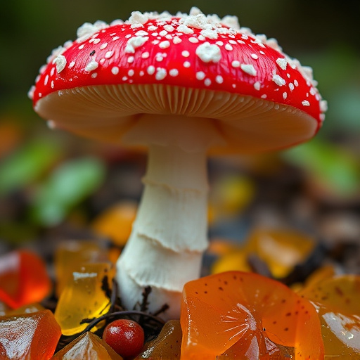 Amanita Magic Mushroom Gummies Close-Up