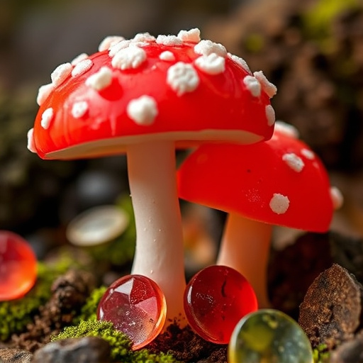 Amanita Magic Mushroom Gummies Close-Up